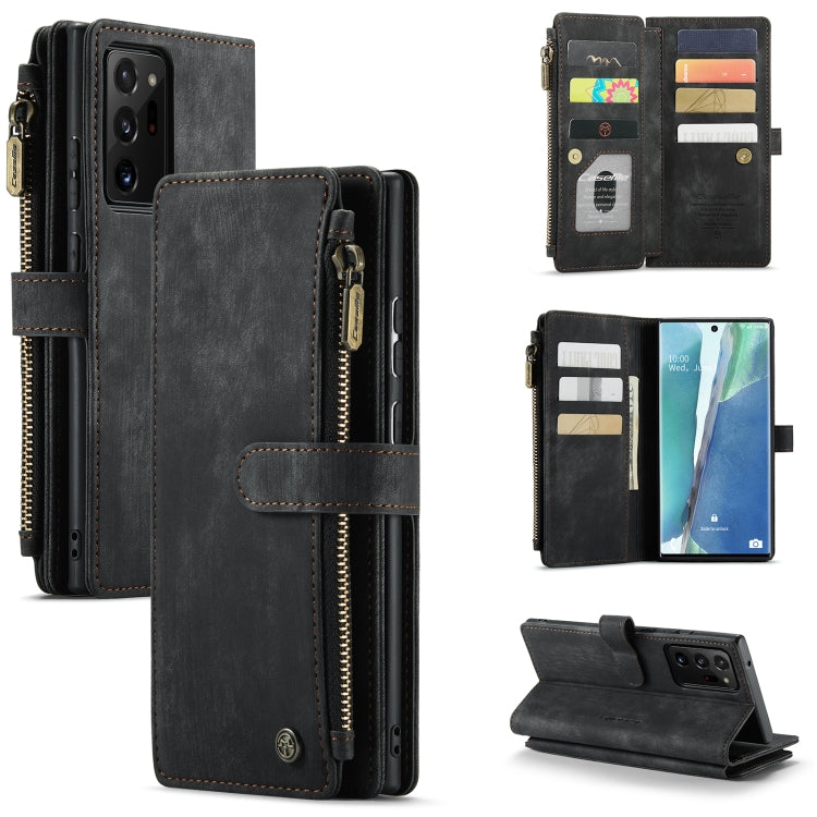 CaseMe-C30 PU + TPU Custodia multifunzionale orizzontale in pelle con flip con supporto e slot per schede e portafoglio e tasca con cerniera, For Samsung Galaxy A12, For Samsung Galaxy A52 5G / 4G, For Samsung Galaxy Note10+                            ...