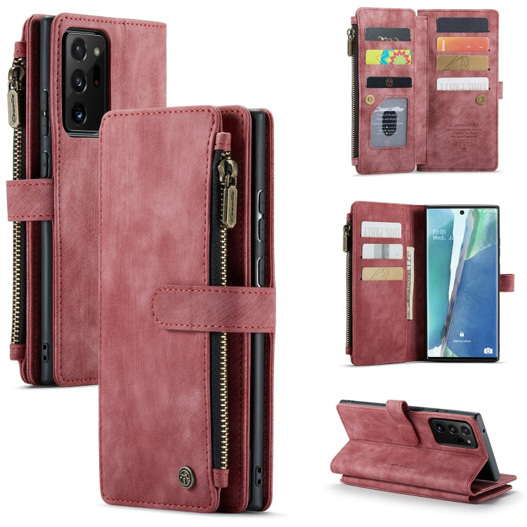 CaseMe-C30 PU + TPU Custodia multifunzionale orizzontale in pelle con flip con supporto e slot per schede e portafoglio e tasca con cerniera, For Samsung Galaxy A12, For Samsung Galaxy A52 5G / 4G, For Samsung Galaxy Note10+                            ...