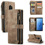 CaseMe-C30 PU + TPU Custodia multifunzionale orizzontale in pelle con flip con supporto e slot per schede e portafoglio e tasca con cerniera, For Samsung Galaxy A12, For Samsung Galaxy A52 5G / 4G, For Samsung Galaxy Note10+                            ...