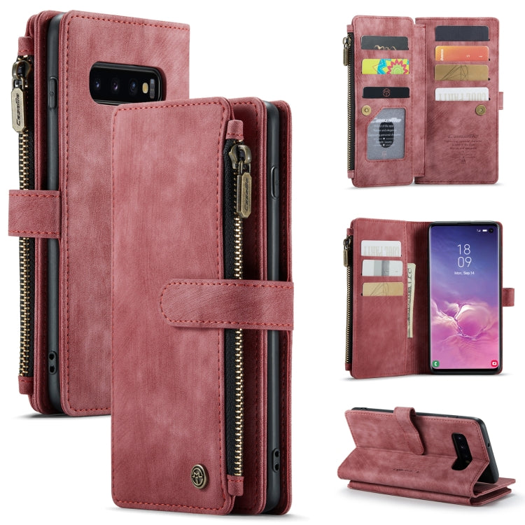 CaseMe-C30 PU + TPU Custodia multifunzionale orizzontale in pelle con flip con supporto e slot per schede e portafoglio e tasca con cerniera, For Samsung Galaxy A12, For Samsung Galaxy A52 5G / 4G, For Samsung Galaxy Note10+                            ...