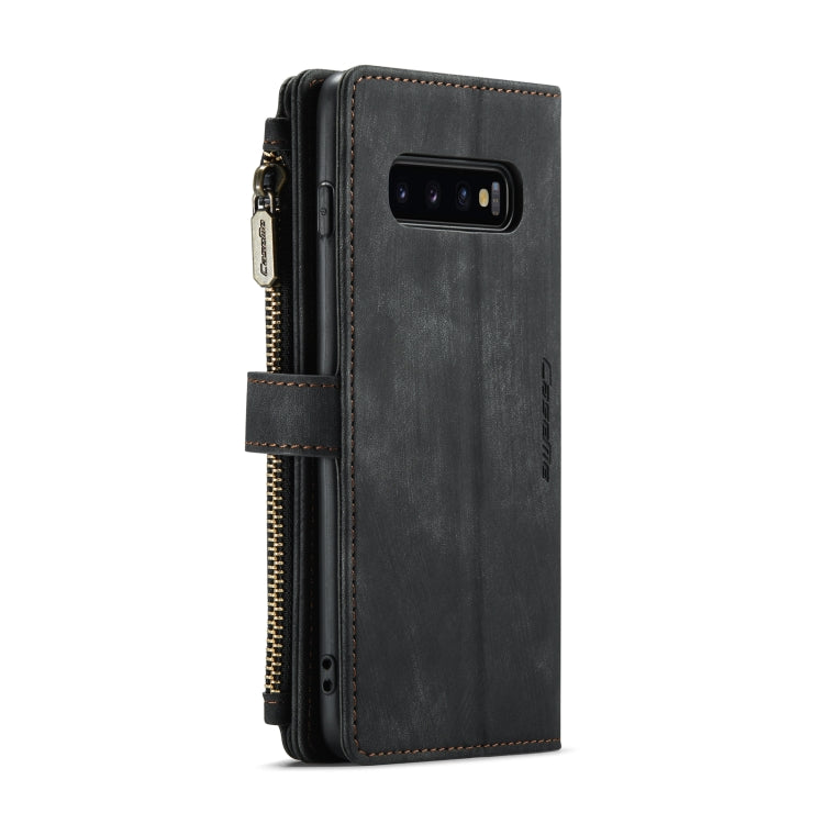 CaseMe-C30 PU + TPU Custodia multifunzionale orizzontale in pelle con flip con supporto e slot per schede e portafoglio e tasca con cerniera, For Samsung Galaxy S10+, For Samsung Galaxy S20 5G, For Samsung Galaxy S20+ 5G, For Samsung Galaxy S20 Ultra 5...