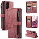 CaseMe-C30 PU + TPU Custodia multifunzionale orizzontale in pelle con flip con supporto e slot per schede e portafoglio e tasca con cerniera, For Samsung Galaxy S10+, For Samsung Galaxy S20 5G, For Samsung Galaxy S20+ 5G, For Samsung Galaxy S20 Ultra 5...