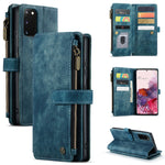 CaseMe-C30 PU + TPU Custodia multifunzionale orizzontale in pelle con flip con supporto e slot per schede e portafoglio e tasca con cerniera, For Samsung Galaxy S10+, For Samsung Galaxy S20 5G, For Samsung Galaxy S20+ 5G, For Samsung Galaxy S20 Ultra 5...