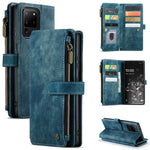 CaseMe-C30 PU + TPU Custodia multifunzionale orizzontale in pelle con flip con supporto e slot per schede e portafoglio e tasca con cerniera, For Samsung Galaxy S10+, For Samsung Galaxy S20 5G, For Samsung Galaxy S20+ 5G, For Samsung Galaxy S20 Ultra 5...