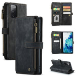 CaseMe-C30 PU + TPU Custodia multifunzionale orizzontale in pelle con flip con supporto e slot per schede e portafoglio e tasca con cerniera, For Samsung Galaxy S10+, For Samsung Galaxy S20 5G, For Samsung Galaxy S20+ 5G, For Samsung Galaxy S20 Ultra 5...