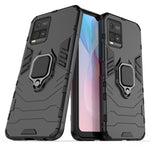 Custodia protettiva antiurto per PC + TPU con supporto per anello magnetico, For vivo Y21