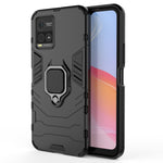 Custodia protettiva antiurto per PC + TPU con supporto per anello magnetico, For vivo Y21