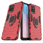 Custodia protettiva antiurto per PC + TPU con supporto per anello magnetico, For vivo Y21