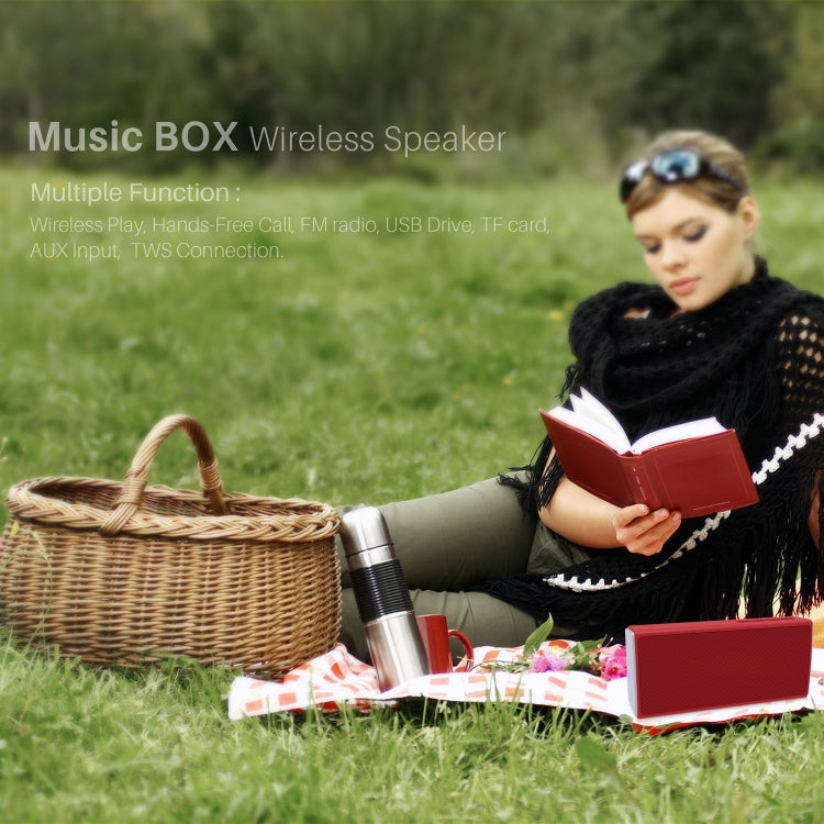 NewRixing NR-5012 Altoparlante Bluetooth con placcatura da tavolo, supporto chiamate in vivavoce / scheda TF / disco FM / U