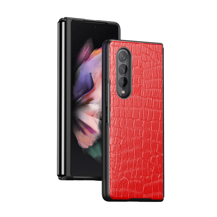 Custodia protettiva pieghevole in pelle di coccodrillo, For Samsung Galaxy Z Fold3 5G, For Samsung Galaxy Z Fold2 5G