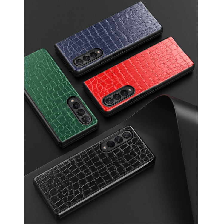 Custodia protettiva pieghevole in pelle di coccodrillo, For Samsung Galaxy Z Fold3 5G, For Samsung Galaxy Z Fold2 5G
