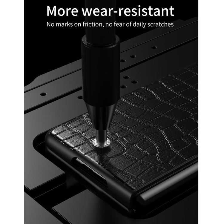 Custodia protettiva pieghevole in pelle di coccodrillo, For Samsung Galaxy Z Fold3 5G, For Samsung Galaxy Z Fold2 5G