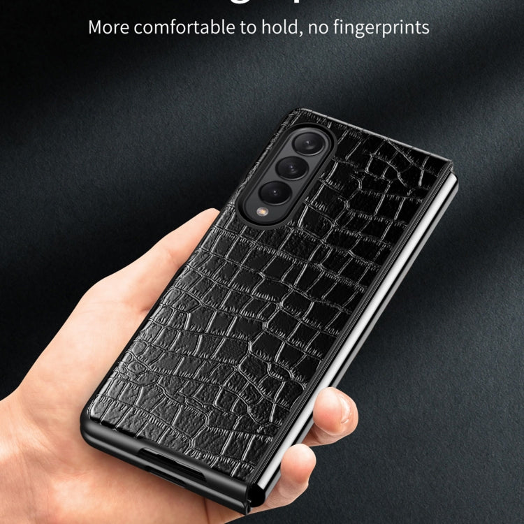 Custodia protettiva pieghevole in pelle di coccodrillo, For Samsung Galaxy Z Fold3 5G, For Samsung Galaxy Z Fold2 5G
