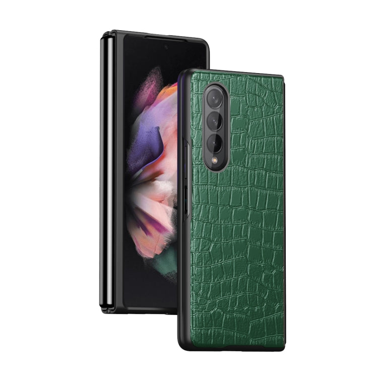 Custodia protettiva pieghevole in pelle di coccodrillo, For Samsung Galaxy Z Fold3 5G, For Samsung Galaxy Z Fold2 5G