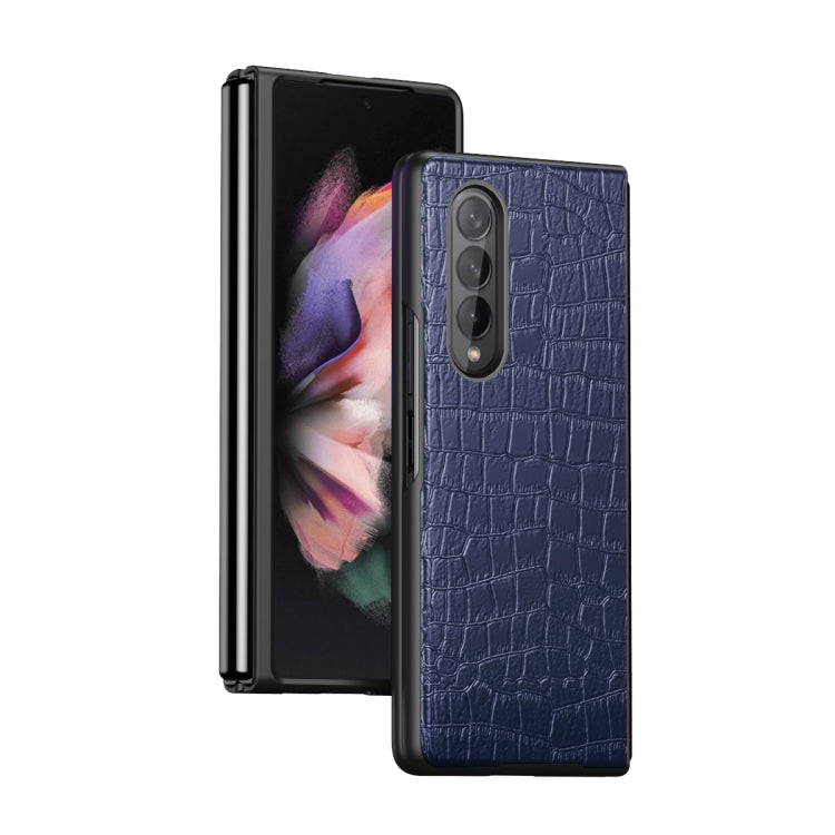 Custodia protettiva pieghevole in pelle di coccodrillo, For Samsung Galaxy Z Fold3 5G, For Samsung Galaxy Z Fold2 5G