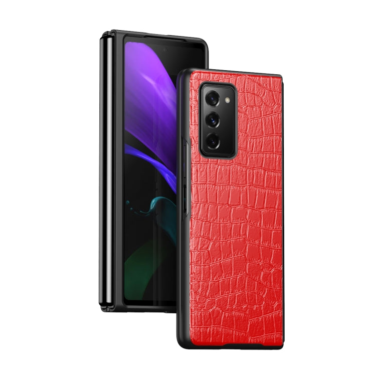 Custodia protettiva pieghevole in pelle di coccodrillo, For Samsung Galaxy Z Fold3 5G, For Samsung Galaxy Z Fold2 5G