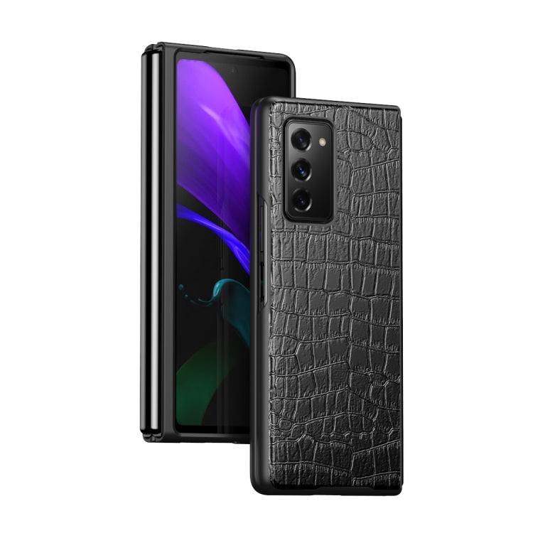 Custodia protettiva pieghevole in pelle di coccodrillo, For Samsung Galaxy Z Fold3 5G, For Samsung Galaxy Z Fold2 5G