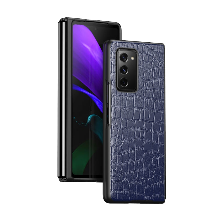Custodia protettiva pieghevole in pelle di coccodrillo, For Samsung Galaxy Z Fold3 5G, For Samsung Galaxy Z Fold2 5G