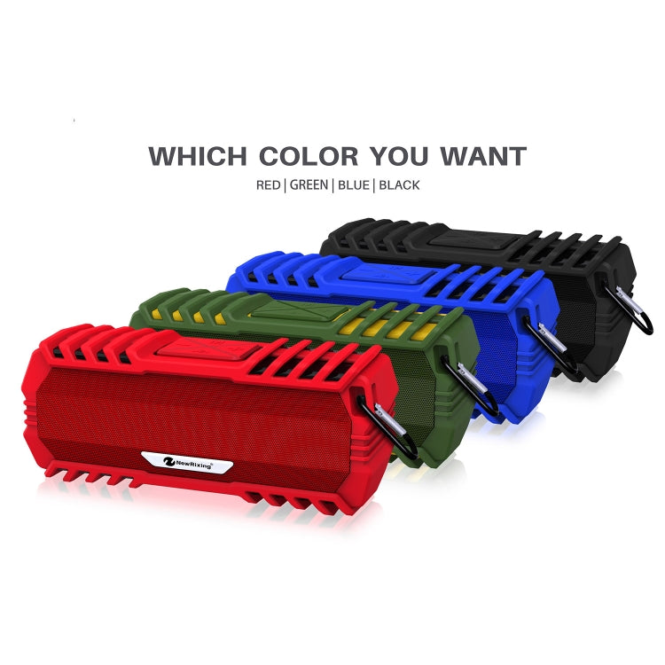 NewRixing NR-5015 Altoparlante Bluetooth portatile da esterno con gancio, supporto chiamate in vivavoce / scheda TF / disco FM / U