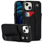 Crazy Horse Texture TPU antiurto + custodia in pelle PU con slot per schede e supporto per cinturino da polso, For iPhone 13 mini, For iPhone 13, For iPhone 13 Pro