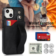 Crazy Horse Texture TPU antiurto + custodia in pelle PU con slot per schede e supporto per cinturino da polso, For iPhone 13 mini, For iPhone 13, For iPhone 13 Pro