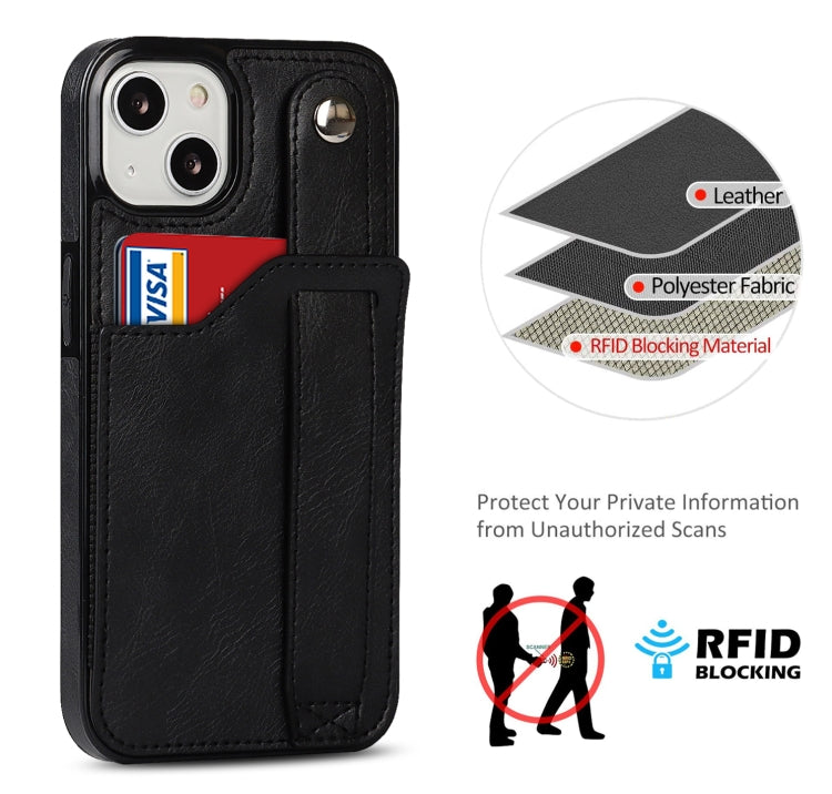 Custodia portafoglio TPU e pelle PU per iPhone 13 mini