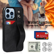 Crazy Horse Texture TPU antiurto + custodia in pelle PU con slot per schede e supporto per cinturino da polso, For iPhone 13 Pro Max, For iPhone 12 mini, For iPhone 12 / 12 Pro