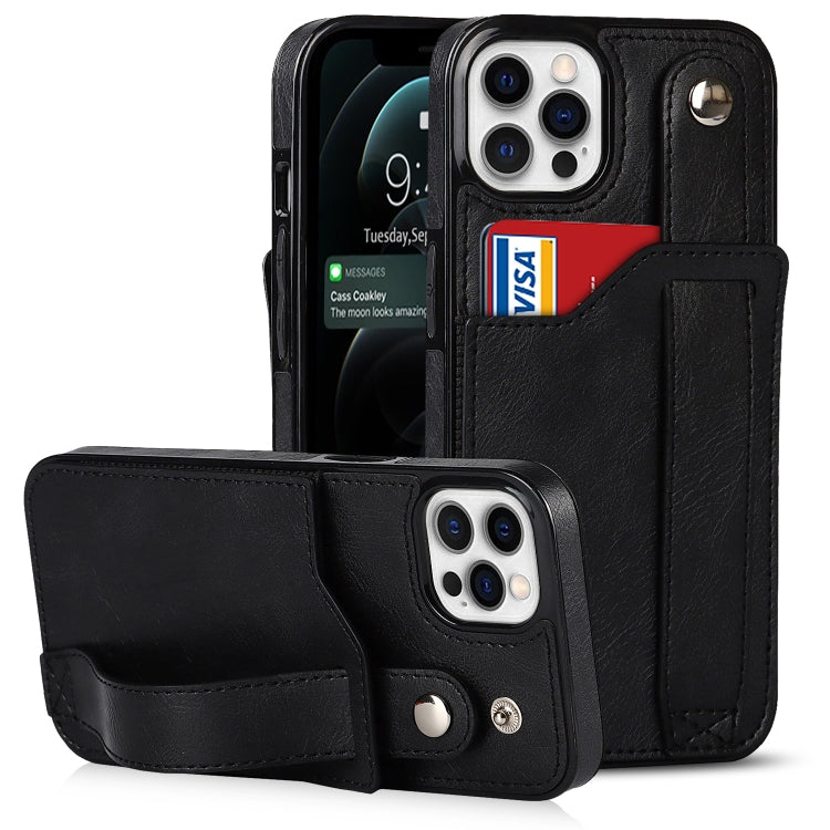 Crazy Horse Texture TPU antiurto + custodia in pelle PU con slot per schede e supporto per cinturino da polso, For iPhone 12 Pro Max, For iPhone 11, For iPhone 11 Pro