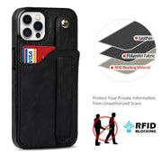 Crazy Horse Texture TPU antiurto + custodia in pelle PU con slot per schede e supporto per cinturino da polso, For iPhone 12 Pro Max, For iPhone 11, For iPhone 11 Pro