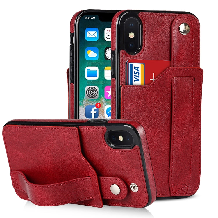 Custodia portafoglio TPU e pelle PU per iPhone XS Max