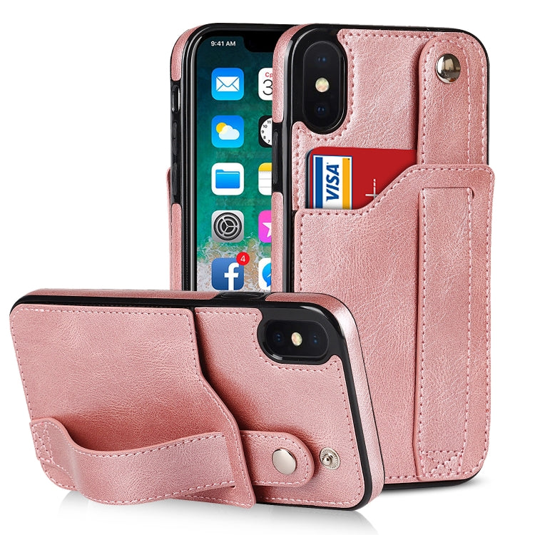 Custodia portafoglio TPU e pelle PU per iPhone XS Max