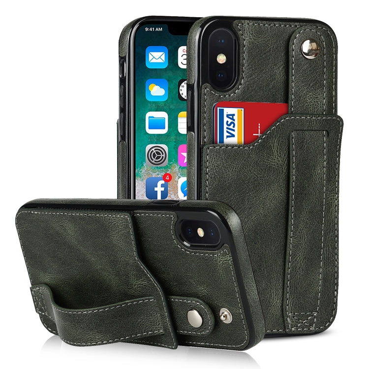 Custodia portafoglio TPU e pelle PU per iPhone XS Max