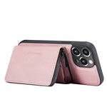 Custodia portafoglio in pelle con cerniera per iPhone 13 Pro