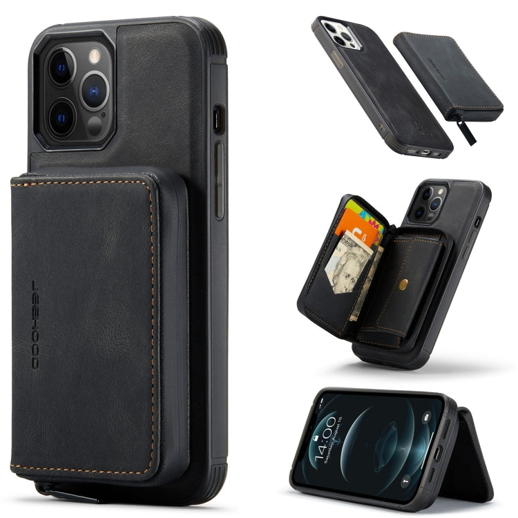 Custodia portafoglio in pelle con cerniera per iPhone 13 Pro