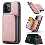 Custodia portafoglio in pelle con cerniera per iPhone 13 Pro