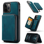 Custodia portafoglio in pelle con cerniera per iPhone 13 Pro