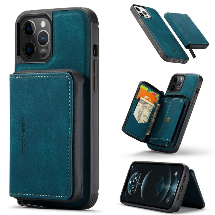 Custodia portafoglio in pelle con cerniera per iPhone 13 Pro