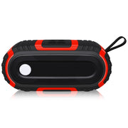 NewRixing NR-5016 Altoparlante Bluetooth da esterno a prova di spruzzi d'acqua, supporto chiamate in vivavoce / scheda TF / disco FM / U