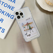 Custodia protettiva in TPU antiurto per slot per schede trasparente, For iPhone 13 mini, For iPhone 13, For iPhone 13 Pro, For iPhone 13 Pro Max