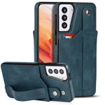 Crazy Horse Texture TPU antiurto + custodia in pelle PU con slot per schede e supporto per cinturino da polso, For Samsung Galaxy S21 5G, For Samsung Galaxy S21+ 5G, For Samsung Galaxy S21 Ultra 5G