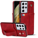 Crazy Horse Texture TPU antiurto + custodia in pelle PU con slot per schede e supporto per cinturino da polso, For Samsung Galaxy S21 5G, For Samsung Galaxy S21+ 5G, For Samsung Galaxy S21 Ultra 5G