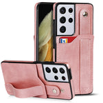 Crazy Horse Texture TPU antiurto + custodia in pelle PU con slot per schede e supporto per cinturino da polso, For Samsung Galaxy S21 5G, For Samsung Galaxy S21+ 5G, For Samsung Galaxy S21 Ultra 5G