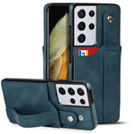 Crazy Horse Texture TPU antiurto + custodia in pelle PU con slot per schede e supporto per cinturino da polso, For Samsung Galaxy S21 5G, For Samsung Galaxy S21+ 5G, For Samsung Galaxy S21 Ultra 5G