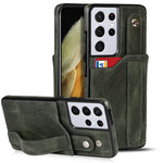 Crazy Horse Texture TPU antiurto + custodia in pelle PU con slot per schede e supporto per cinturino da polso, For Samsung Galaxy S21 5G, For Samsung Galaxy S21+ 5G, For Samsung Galaxy S21 Ultra 5G