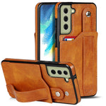 Crazy Horse Texture TPU antiurto + custodia in pelle PU con slot per schede e supporto per cinturino da polso, For Samsung Galaxy S21 FE, For Samsung Galaxy S20, For Samsung Galaxy S20+
