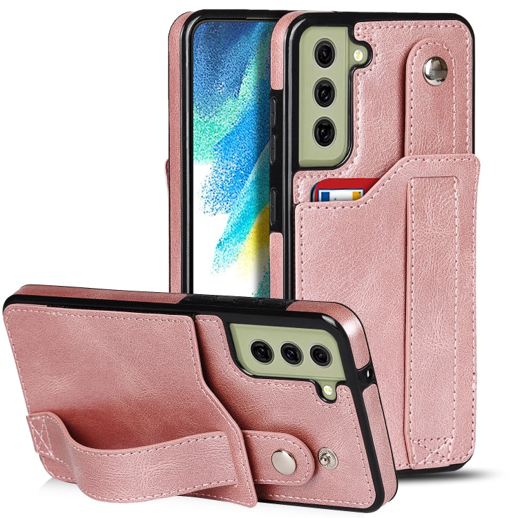 Crazy Horse Texture TPU antiurto + custodia in pelle PU con slot per schede e supporto per cinturino da polso, For Samsung Galaxy S21 FE, For Samsung Galaxy S20, For Samsung Galaxy S20+