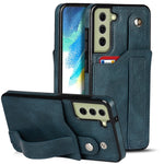 Crazy Horse Texture TPU antiurto + custodia in pelle PU con slot per schede e supporto per cinturino da polso, For Samsung Galaxy S21 FE, For Samsung Galaxy S20, For Samsung Galaxy S20+
