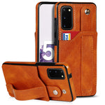 Crazy Horse Texture TPU antiurto + custodia in pelle PU con slot per schede e supporto per cinturino da polso, For Samsung Galaxy S21 FE, For Samsung Galaxy S20, For Samsung Galaxy S20+