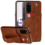 Crazy Horse Texture TPU antiurto + custodia in pelle PU con slot per schede e supporto per cinturino da polso, For Samsung Galaxy S21 FE, For Samsung Galaxy S20, For Samsung Galaxy S20+