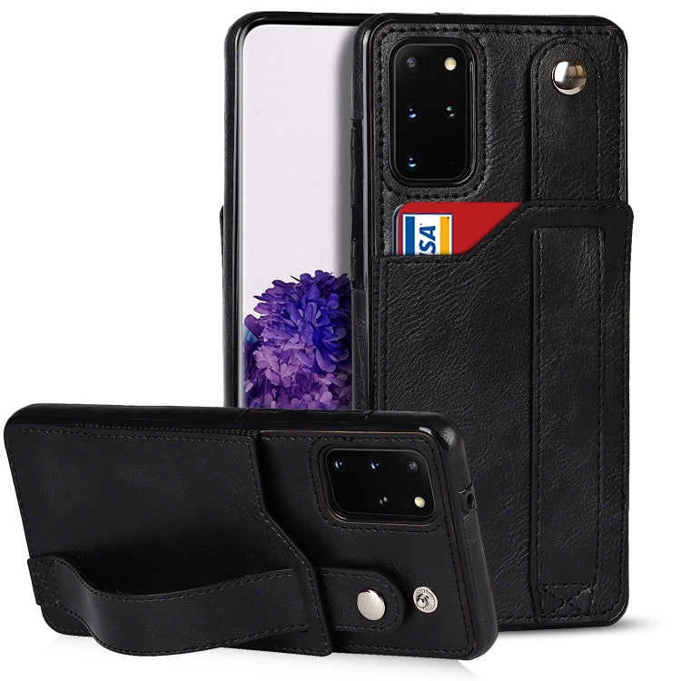 Crazy Horse Texture TPU antiurto + custodia in pelle PU con slot per schede e supporto per cinturino da polso, For Samsung Galaxy S21 FE, For Samsung Galaxy S20, For Samsung Galaxy S20+